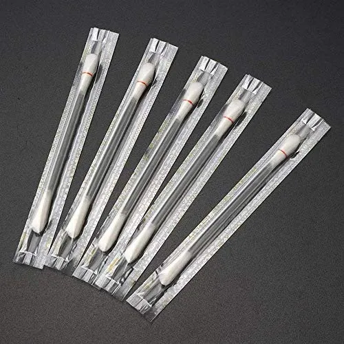 100 pcs Vitamin E Lips Oil Swabs Stick Disposable VE Cotton Swab Protect Lip Gum Anti-dry Moisture For Use Before Teeth Whitening (100 Pcs)