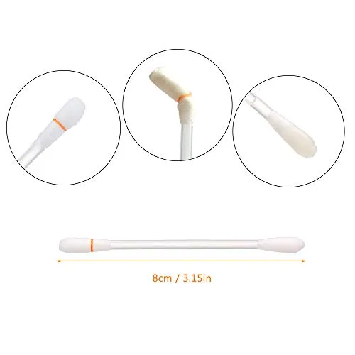 100 pcs Vitamin E Lips Oil Swabs Stick Disposable VE Cotton Swab Protect Lip Gum Anti-dry Moisture For Use Before Teeth Whitening (100 Pcs)