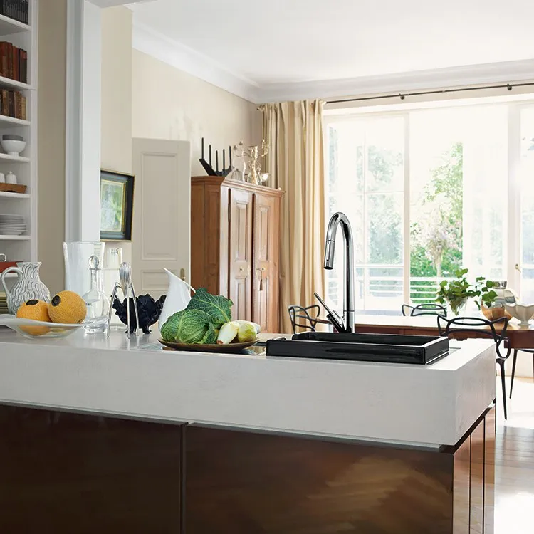 AXOR Starck Pull-Down Kitchen Faucet with Magnetic Docking and Non-Locking Spray Diverter