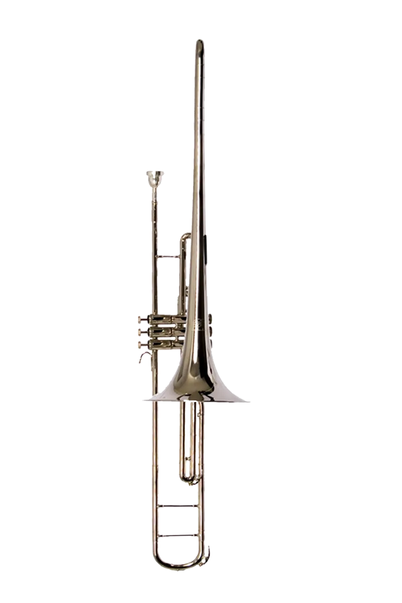 B - U.S.A. WTB-NKV Valve Trombone Outfit - Nickel
