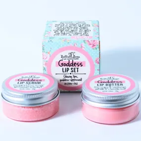 Bella and Bear Goddess Lip Set | Lip Scrub & Lip Butter | Gift Set