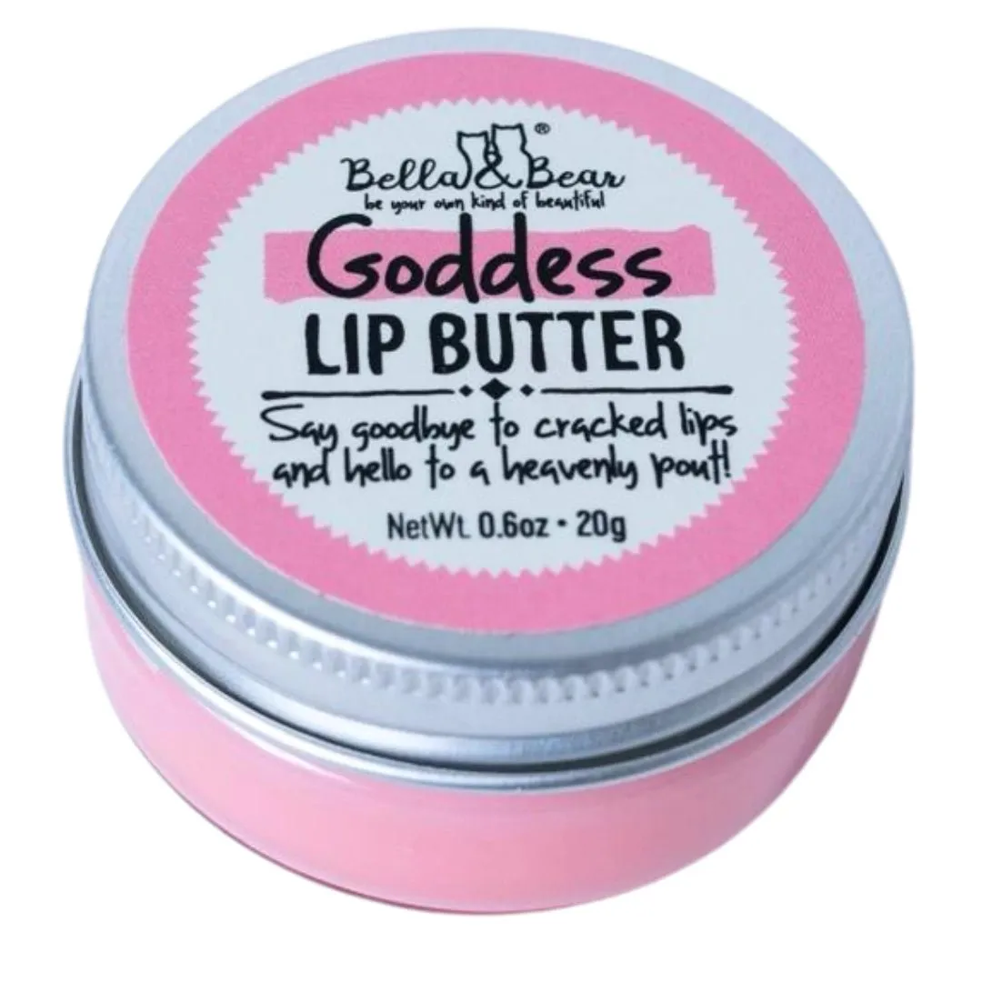 Bella and Bear Goddess Lip Set | Lip Scrub & Lip Butter | Gift Set