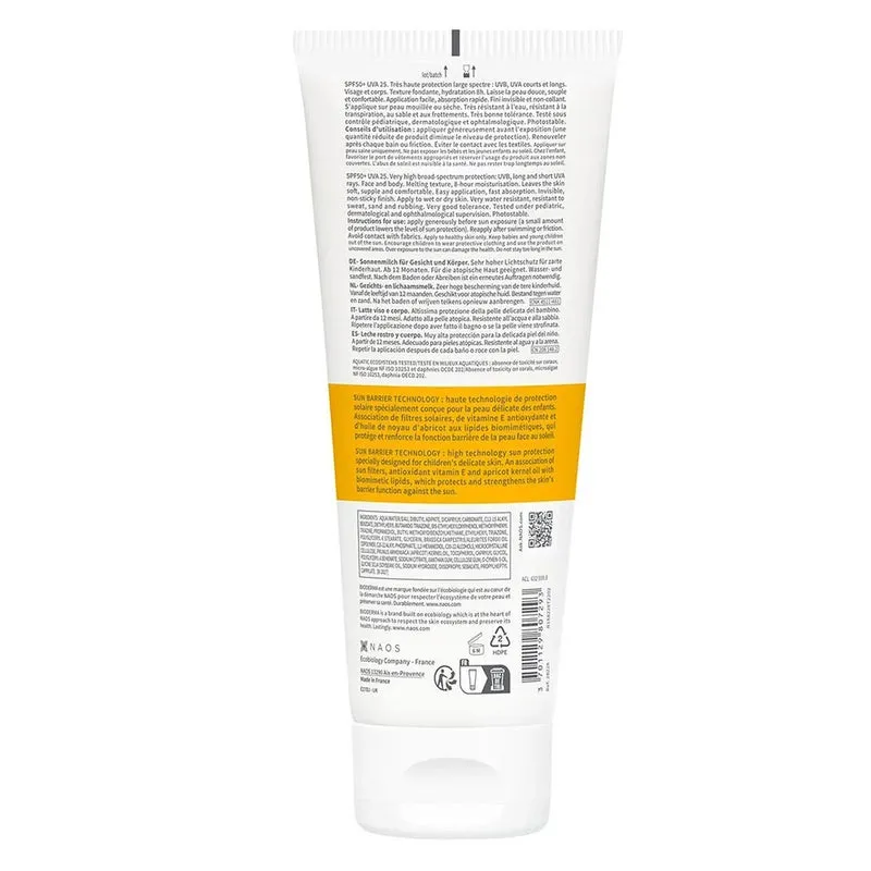 Bioderma Photoderm Pediatrics Lait SPF50  Sunscreen 200ml