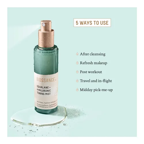 Biossance Squalane   Hyaluronic Acid Facial Mist 30ML