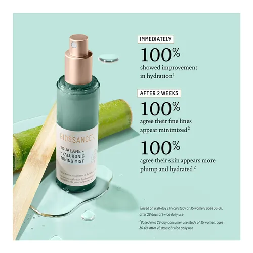 Biossance Squalane   Hyaluronic Acid Facial Mist 30ML
