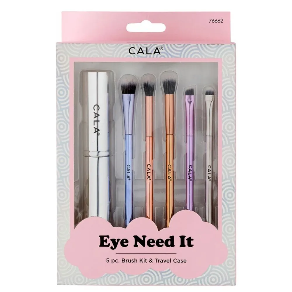 Cala Eye Need It Brush Set | Mixed Metals