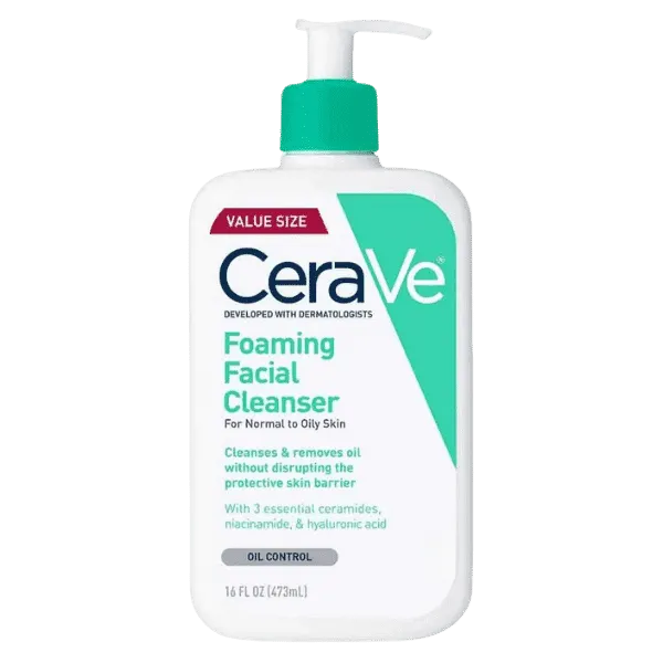 CERAVE FOAMING FACIAL CLEANSER FOR NORMAL TO OILY SKIN 473ML