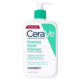 CERAVE FOAMING FACIAL CLEANSER FOR NORMAL TO OILY SKIN 473ML