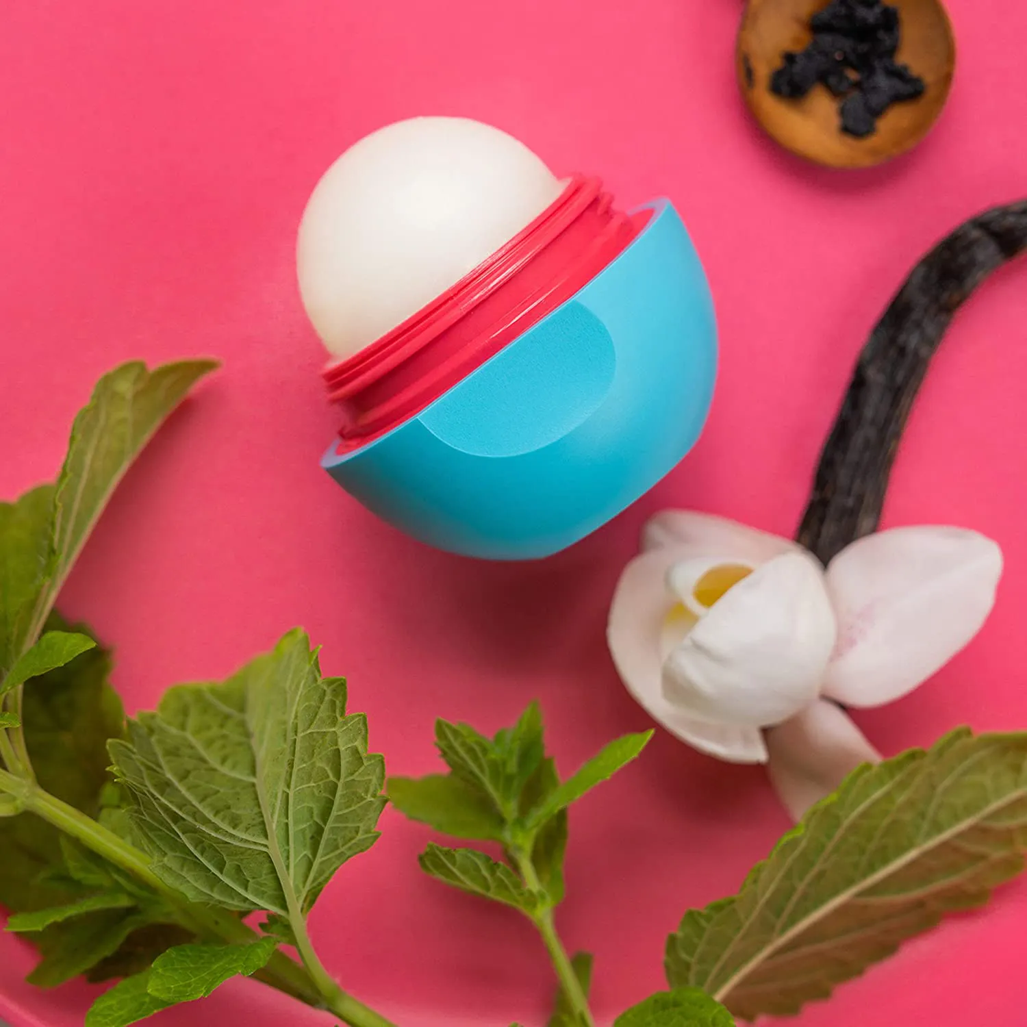 Eos Super Soft Shea Lip Balm 24 Hour Hydration Care to Moisturize Dry Lips Gluten Free, Vanilla Mint, 0.25 Oz