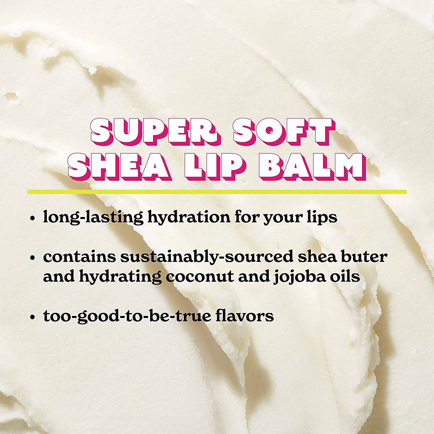 Eos Super Soft Shea Lip Balm 24 Hour Hydration Care to Moisturize Dry Lips Gluten Free, Vanilla Mint, 0.25 Oz