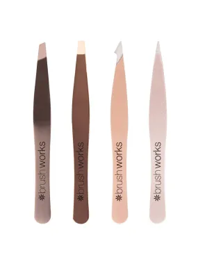 HD Combination Tweezer Set in Gold