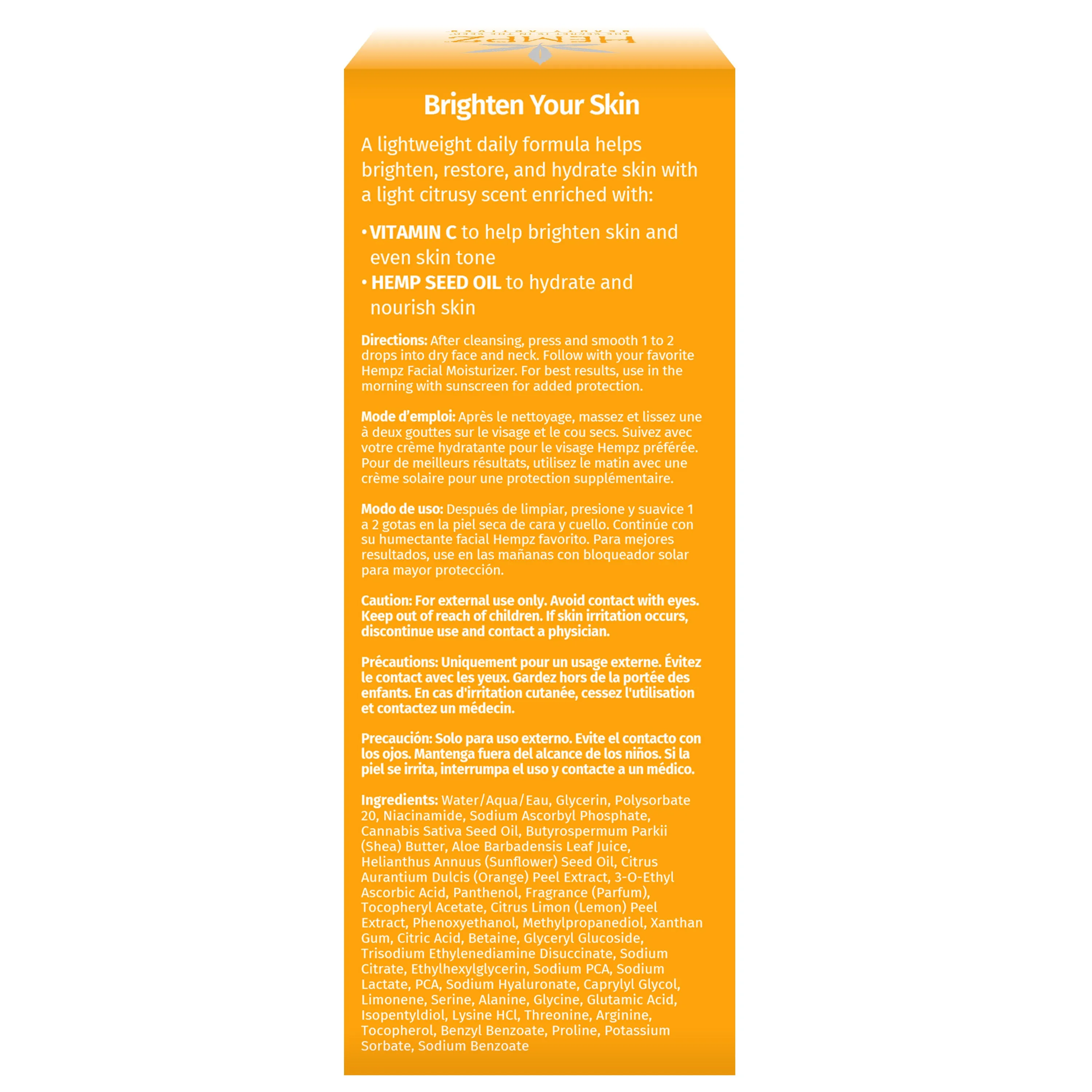 Hempz - Citrus Blossom Brightening Day Serum 1 oz.