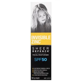 Invisible Zinc Facial Moisturiser SPF30  50ml