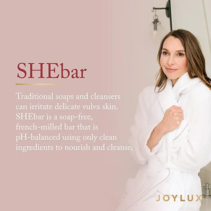 Joylux: SHEbar Intimate Feminine Cleansing Bar with pH-Balanced Formula (3.2oz)