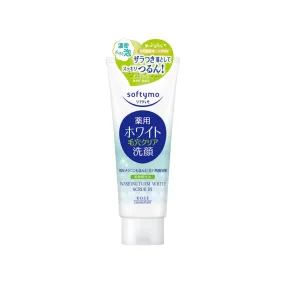Kose Softymo Medicated Face Washing Foam White Scrub In 150g