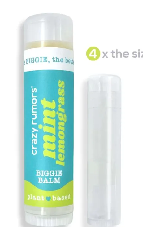 Lip Balm Biggie - Large Size - Mint Lemongrass - Crazy Rumors