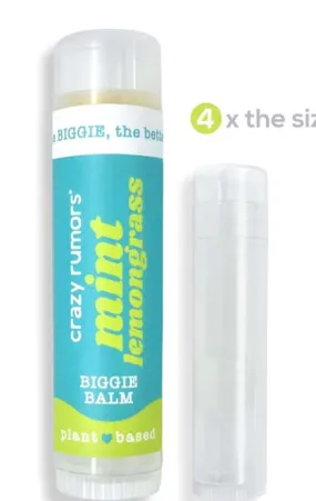 Lip Balm Biggie - Large Size - Mint Lemongrass - Crazy Rumors
