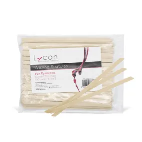 Lycon Eyebrow Spatulas - Slanted Thin 100pk