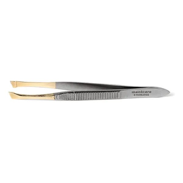 Manicare - Flat Tweezers Gold