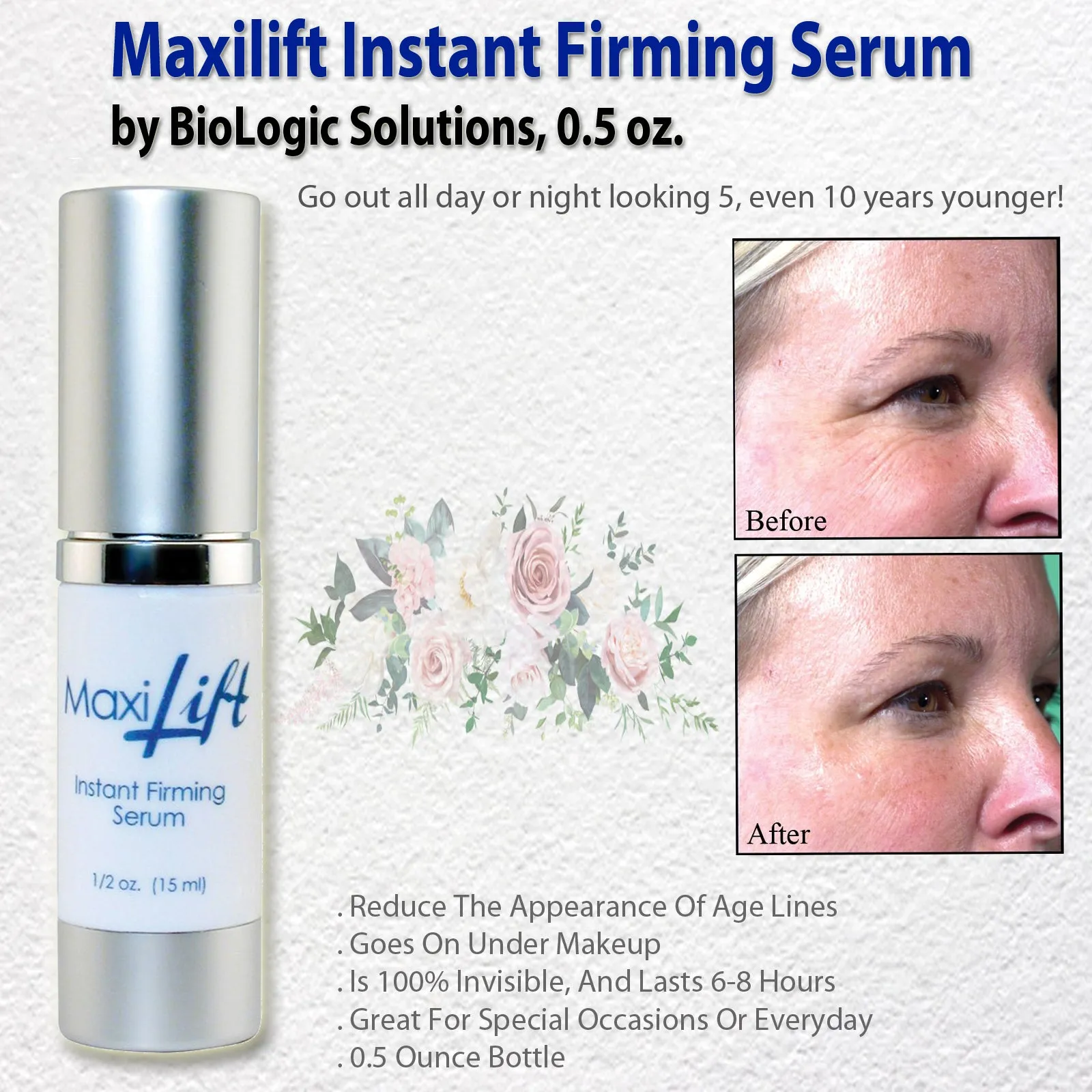 Maxilift Instant Firming Serum by BioLogic Solutions, 0.5 oz.