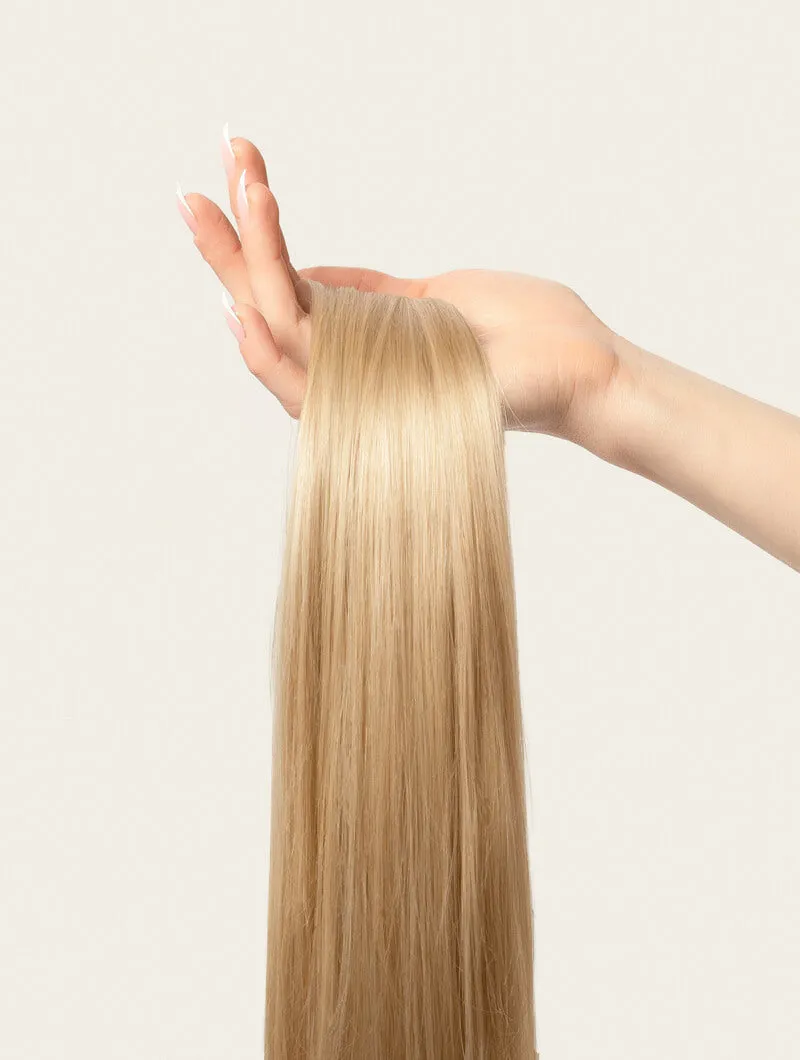 Medium Sandy Blonde, 20" Seamless Clip-In Hair Extensions, #18 | 180g