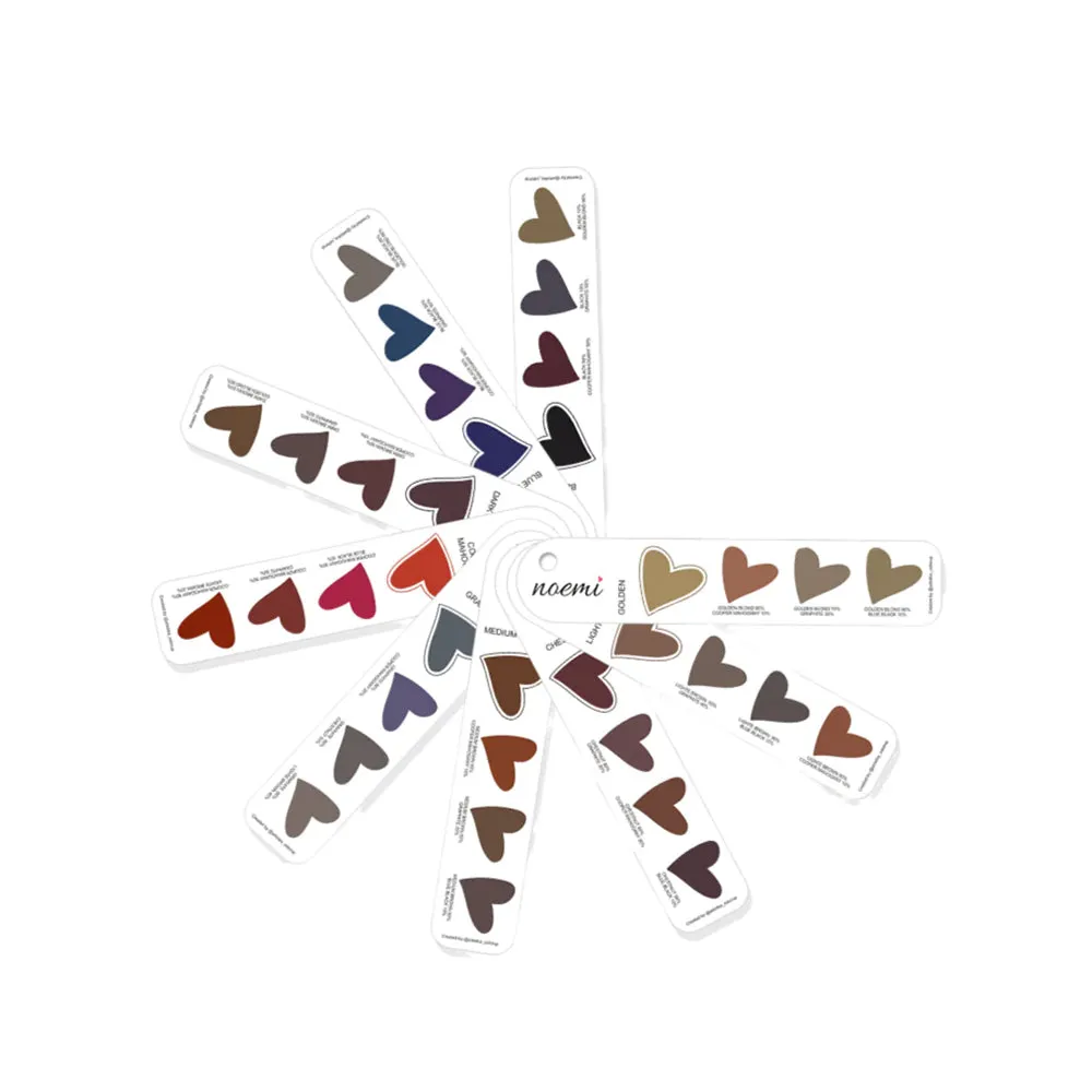 Noemi Hybrid Brow & Lash Dye Swatch Filter Set - 9 Filters & 36 Colour Mixes