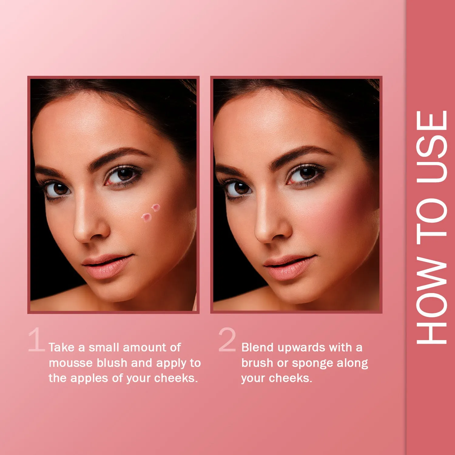 NY Bae Mousse Blush - Rosewood Romance 01 (10 gm) | Brown | Creamy Matte | Natural Matte Finish | Highly Pigmented | Lightweight | Satin Soft Feel | Super Blendable | All Skin Types