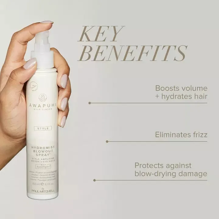 Paul Mitchell Awapuhi Wild Ginger HydroMist Blowout Spray