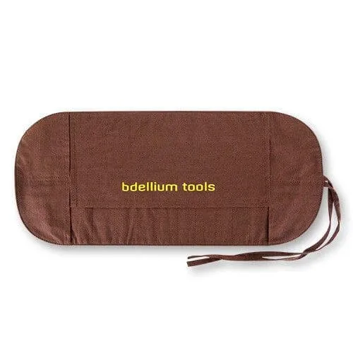 Pink Bambu Deluxe 22pc. Brush Set with Roll-up Pouch