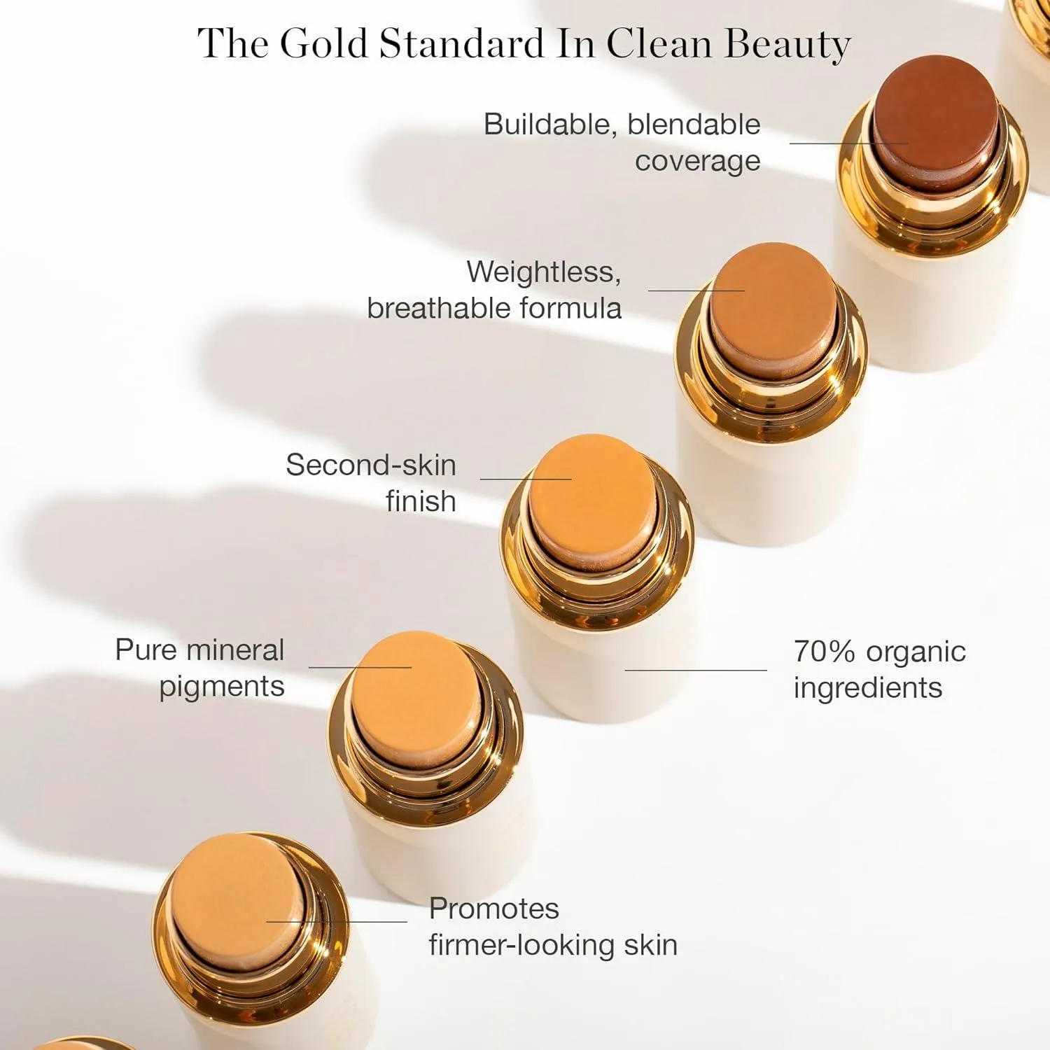 Sculpted Complexion Foundation Stick (Sequoia 13.5C - Deep Auburn, Copper Undertones) Full Coverage Foundation Makeup - Instantly Balance & Even Complexion - 70% Organic Ingredients