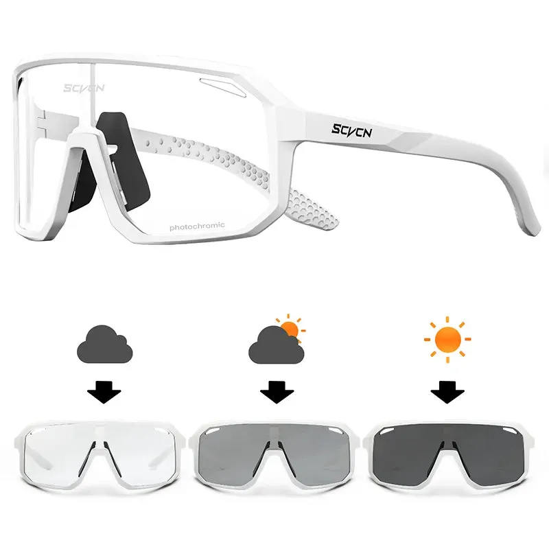 SCVCN Photochromic Cycling Glasses Outdoor Sunglasses Sports Bicycle Running Fishing Eyewear Eyewear Bike Goggles Outdoor MTB