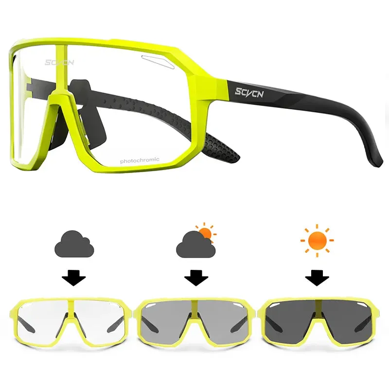 SCVCN Photochromic Cycling Glasses Outdoor Sunglasses Sports Bicycle Running Fishing Eyewear Eyewear Bike Goggles Outdoor MTB