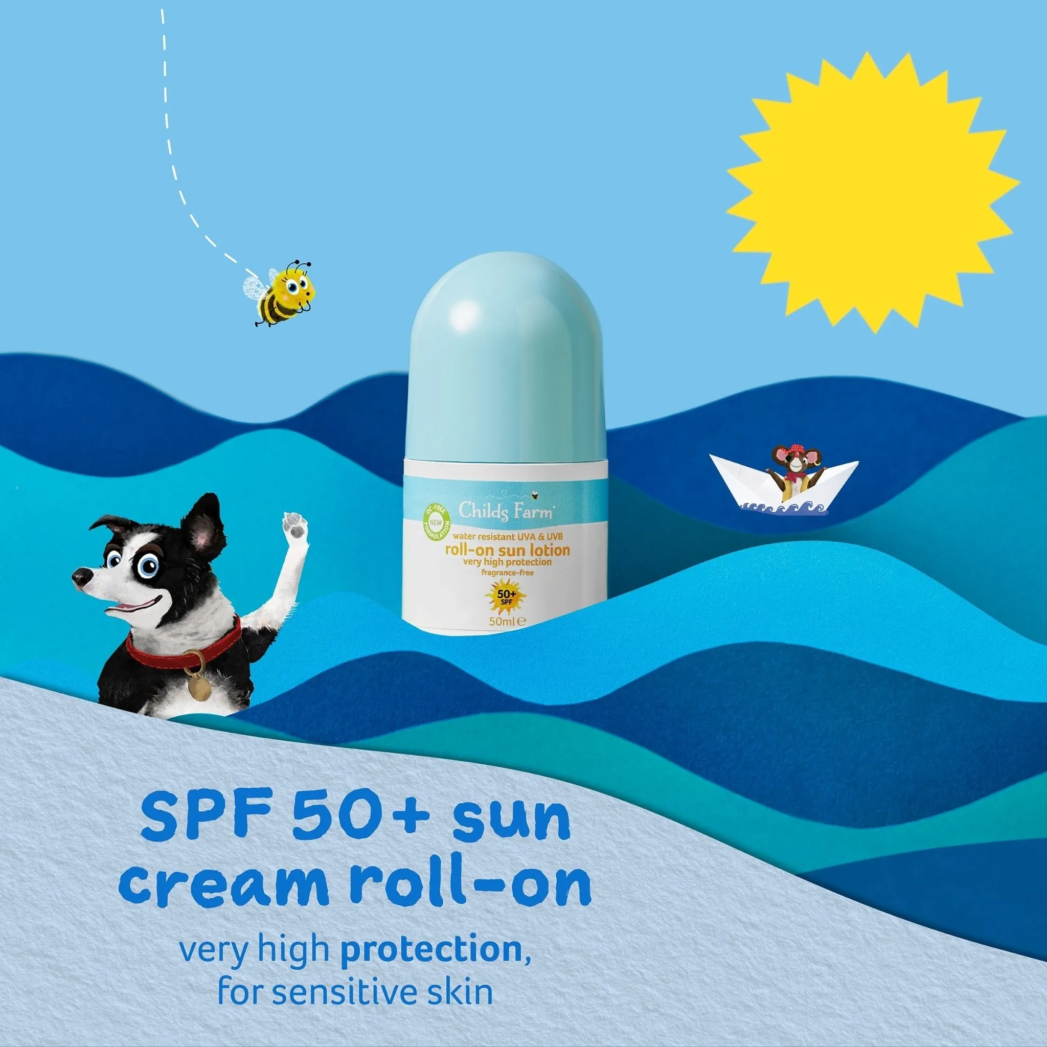 [STAFF] Childs Farm 50  SPF roll-on sun lotion fragrance-free