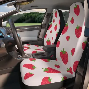Strawberry Car Seat Covers, Strawberry Cute Car Accessories for Women