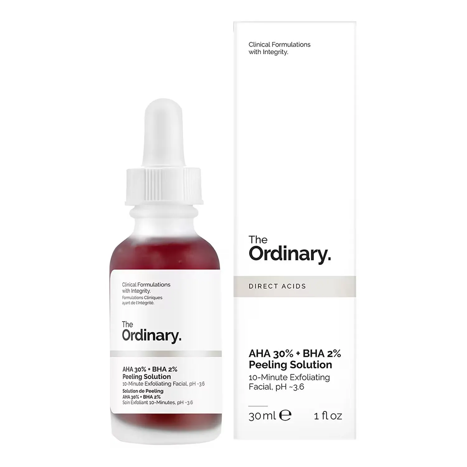 The Ordinary AHA 30%   BHA 2% Peeling Solution 30ml